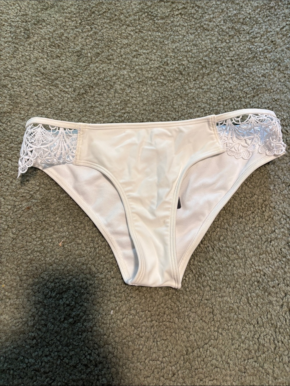 Hollister White lace trim Bikini Bottom